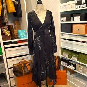 ALLSAINTS Renata Lume Elegant Black Dress